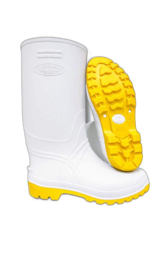 Bota Sanitaria Blanca Amarilla - vista 1