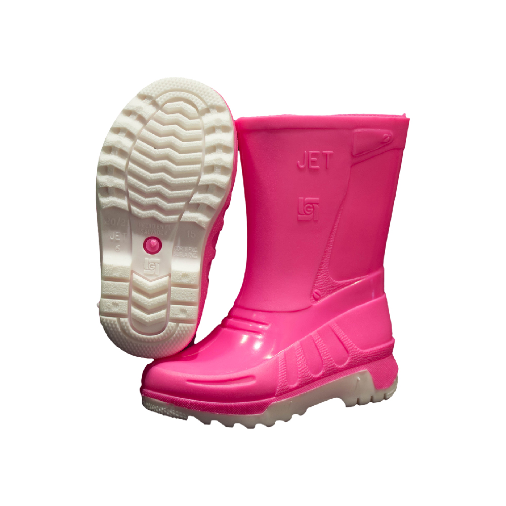 kids pink work boots